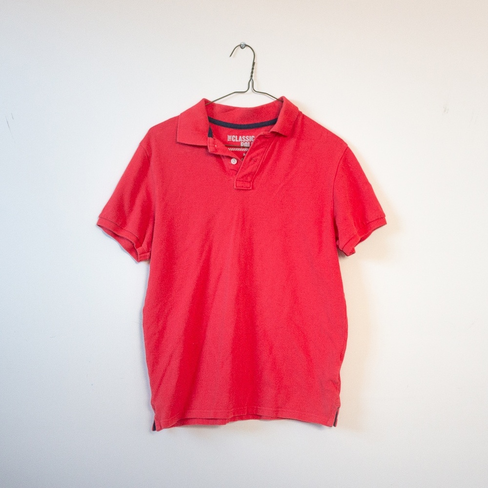 Men's Red Old Navy Classic Polo Shirt
